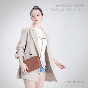 미토도 WLM 천연가죽 크로스백 도난방지 핸드백 숄더백+특별사은품