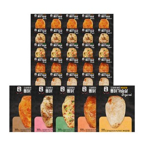 [오빠닭] 오븐에 빠진 통닭가슴살 5종, 매콤바베큐맛30팩, 100g, 30개