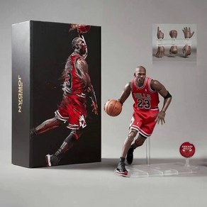 NBA 농구선수 마이클 조던 스테판 커리 제임스 존 월 르브론 관절 피규어 22cm 장식품 키덜트, G버전 1번 맥그레이디, 1개