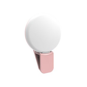 5미니 셀카 링 라이트 LED 플래시 전화 렌즈 USB 클립 휴대 채우기 램프 여성 조명, A pink 1PCS_CHINA, 04 분홍색, 1개