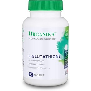 (캐나다 직송) 오가니카 L-글루타치온(환원) Oganika L-Glutathione 100 캡슐, 3개, 50정