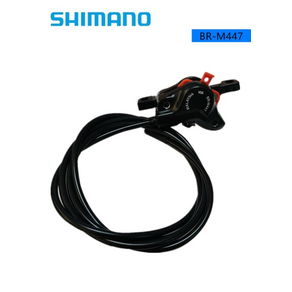 SHIMANO BL-M506 BR-M447 BR-M355 유압 왼쪽 오른쪽 디스크 브레이크 세트 MTB 자전거 용 반대편 2- 피스톤 디자인 브레이크 레버 캘리퍼