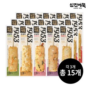 [삼진어묵] 순살바 5종 x 3세트, 3개, 400g