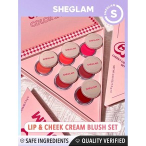 쉬글램 sheglam 치키 컬러 잼 세트 6인1 다용도 크림 블러쉬 블러셔 크림 매트, 1개