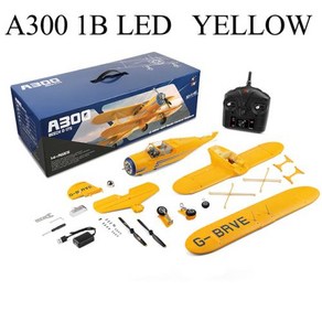 RC WLtoys A300Beech D17S 비행기 RTF EPP 4CH 복엽 브러시리스 모터 LED 3D 6G 자이로 버전 모드 1 2 2023 신제품, 4.Standad vesion 1B, 1개