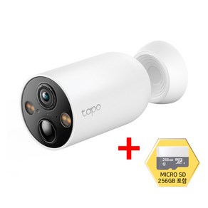 티피링크 Tapo TC85 CCTV + SD(128GB/256GB/512GB) 2K QHD Wi-Fi 무선 자석 브라켓 맘캠 홈캠 펫캠 CCTV / 공식 판매점, TC85-SD256GB × 1개, 1개