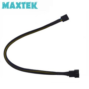 [MAXTEK] 맥스텍 PWM 4핀 전원 연장 케이블 매쉬타입 27CM [MT060], 1개