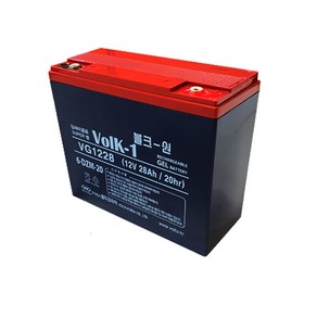 VG1228 12V 28Ah 볼크원 배터리 삼륜차 사륜차 전동차 농기계 Battery