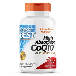 닥터스베스트 하이 앱솔션 CoQ10 200mg 바이오페린 소프트젤, 1개, 240정