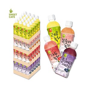 웰그린 음료4종 1박스선택 레몬복숭아블루베리자두, 1개, 340ml