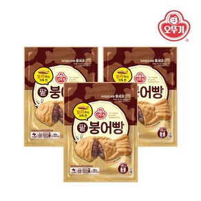 [오뚜기] 꼬리까지 가득 찬 팥붕어빵 480g x 3개