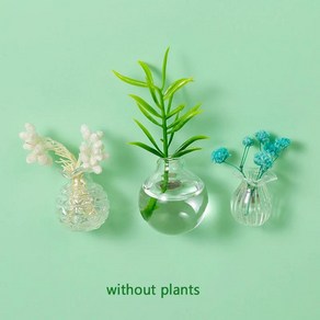 미니 도자기 꽃병 냉장고 자석 DIY 메시지 스티커 식물 주방 선물 3-10 개, 03 3pcs