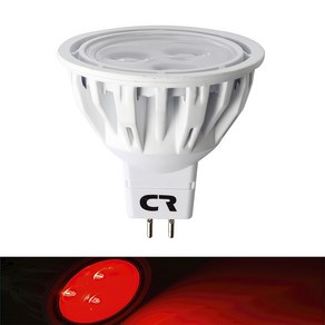 칼라 LED MR16 12V 4W 할로겐램프 적색 CR할로겐 전구