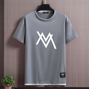 쥬엔리치 4XL~11XL 남자 빅사이즈 반팔 티셔츠 모달 라운드 넥 캐쥬얼 남성 루즈핏 데일리 여름 티