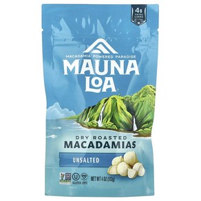 마누아로아 Mauna Loa 기름 없이 볶은 마카다미아 무염, 113g, 1개