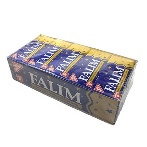 Falim Sugarless Plain Gum Mastic (20 Pack (100 Pieces)) 팔림 무설탕 플레인 껌 매스틱 (20팩 (100개))