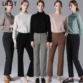 [리스트(LIST)] 포멀 세미 부츠컷 팬츠 (택가격138000원)