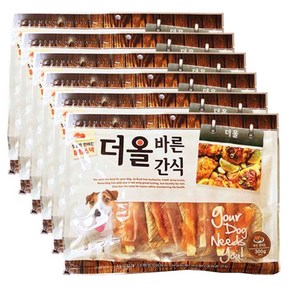 메가펫 더올바른 강아지간식 300g, 6개, 치킨연어포