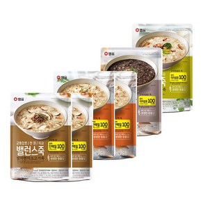 샘표 밸런스 즉석죽 420g 소고기죽2+전복삼계죽2+야채죽1+흑임자죽1, 1개