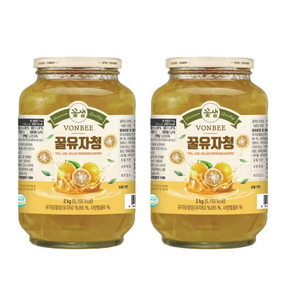 [코스트코]VONBEE 본비 유자청 겨울음료 따뜻한차 2KG, 1개, 2개입