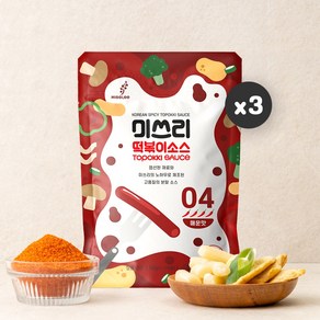 미쓰리 떡볶이 소스 04 매운맛, 50g, 3개