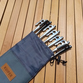 카이퍼 캠핑 고강도 스텐레스 텐트펙 타프팩 세트(20cm-8개 30cm-8개) 전용파우치 증정