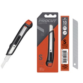 도루코 컷터칼 S102 85*10*0.35mm (1개입)+컷터날 S날 9mm 1개(10개입)