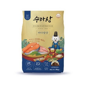 수라상 국내산 강아지 사료 고기/ 바다 / 영양 밥상 6kg, 1개, 연어