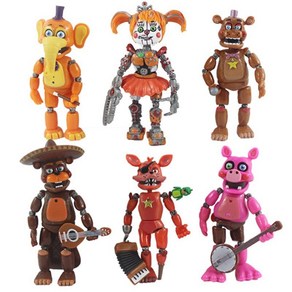 SanBeans Feddy의 액션 피규어 장난감에서 6pcs fnaf 5 박(Coloful), 1개