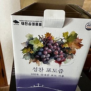 태현 더 진한 성찬 포도즙 500ml 국내산100%완숙포도 NFC착즙