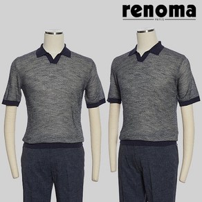 [_]레노마 S/S 고급스러운 반팔카라 시원한 니트티셔츠 데일리룩 추천 ROFMKT64A EK3653