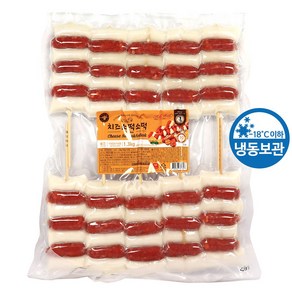 푸드올마켓_ 쿠즈락 치즈소떡소떡 1.3kg /냉동, 1개