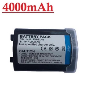 EN-EL4 카메라 배터리 니콘 호환 D2H D3 F6 MH-21 4000mAh 1 개