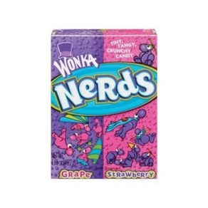 Wonka Neds Stawbey and Gape Candy 1.65 Ounce Wonka Neds 딸기 포도 캔디 1.65온스 - 팩당 36개 - 케이스당 10팩, 10개, 46g