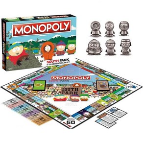 USAOPOLY 부루마블 씨앗사 패밀리 모노폴리 사우스 파크 익숙한 장소 에피소드 캐릭터가 등장하는 코미디 센트럴 쇼를 기반으로 26명의 플레이어가 공식 라이선스 수집할 수 있, 1개