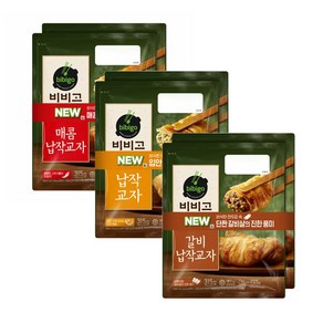 (납작2+갈비2+매콤2)비비고 납작교자 315g 6봉