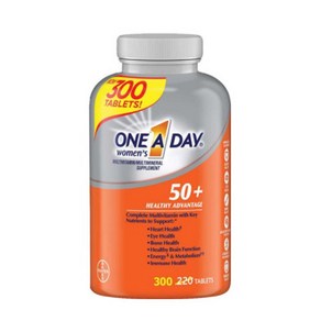 바이엘 여성용 원어데이 50 플러스 300정 (타블렛) Baye One A Day Womens plus Advantage 300cts, 1개