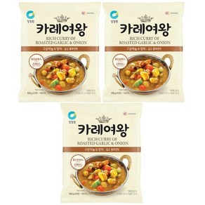 청정원 카레여왕 구운마늘&양파, 108g, 3개