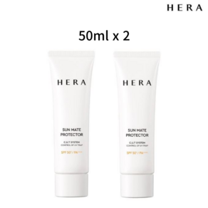 헤라 선 메이트 프로텍터 선크림 SPF50+ PA+++, 50ml, 2개