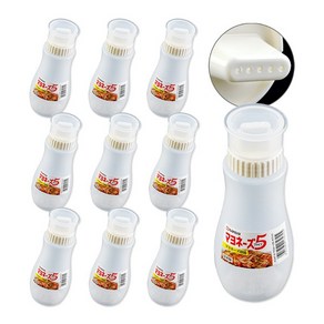 일본 나카야 마요네즈 드레싱포트 5구 380ml 화이트 10개 소스통 오일통 케첩통