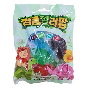 정글젤리팜 130g 오리 공룡 코끼리 사자, 4개, 130ml