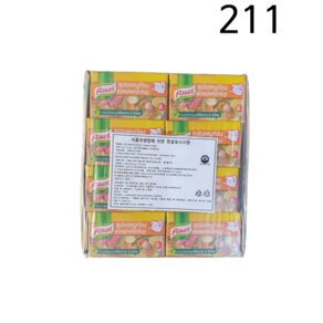 태국 유니레버 크노르 포크 큐브 스톡 돼지맛육수 20g 24ea (box), 24개