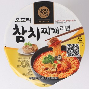 오모리 참치찌개 컵라면 큰컵 135g, 6개