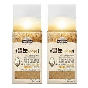 곰표 밀눈로스팅(다목적용) 1kg/아몬드분말 대체가능, 2개, 1kg