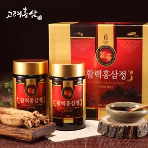 [고려홍삼] 홍삼정 250g x2병 홍삼정차 홍삼차 홍삼액 홍삼진액 꿀홍삼, 2개