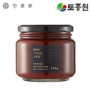 토종원 한애가 천연발효 고추장500g 최고급천연발효식초, 1개, 500g