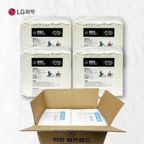 디어독 프리미엄 개별 박스 포장 국내 원료 제작 패밀리 배변패드 76x60 cm 50g, 4개, 40개입