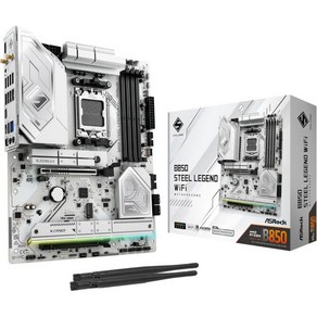 ASRock AMD B850 스틸 레전드 WiFi 7 소켓 AM5 Ryzen DDR5 8000MHz 256GB ATX 마더보드 M.2 SATA3 6.0 Gbs PCIe 5.0