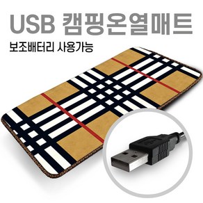 미래 5V USB 전용 150X45 1인용 온열매트 캠핑용 낚시용 다용도전기매트 캠핑온열매트 차박매트, 체크