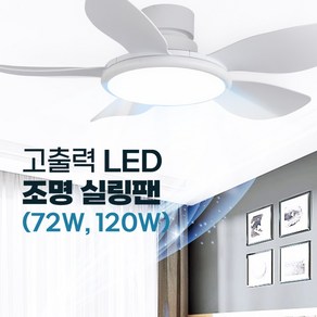 인그레이버 고출력 조명 실링팬 밝은 LED 무소음 고와트